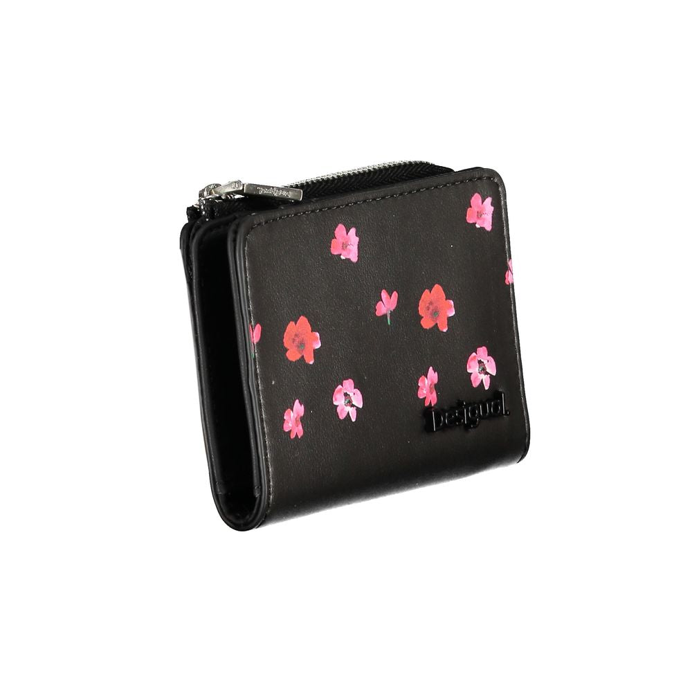 Monedero de polietileno negro Desigual