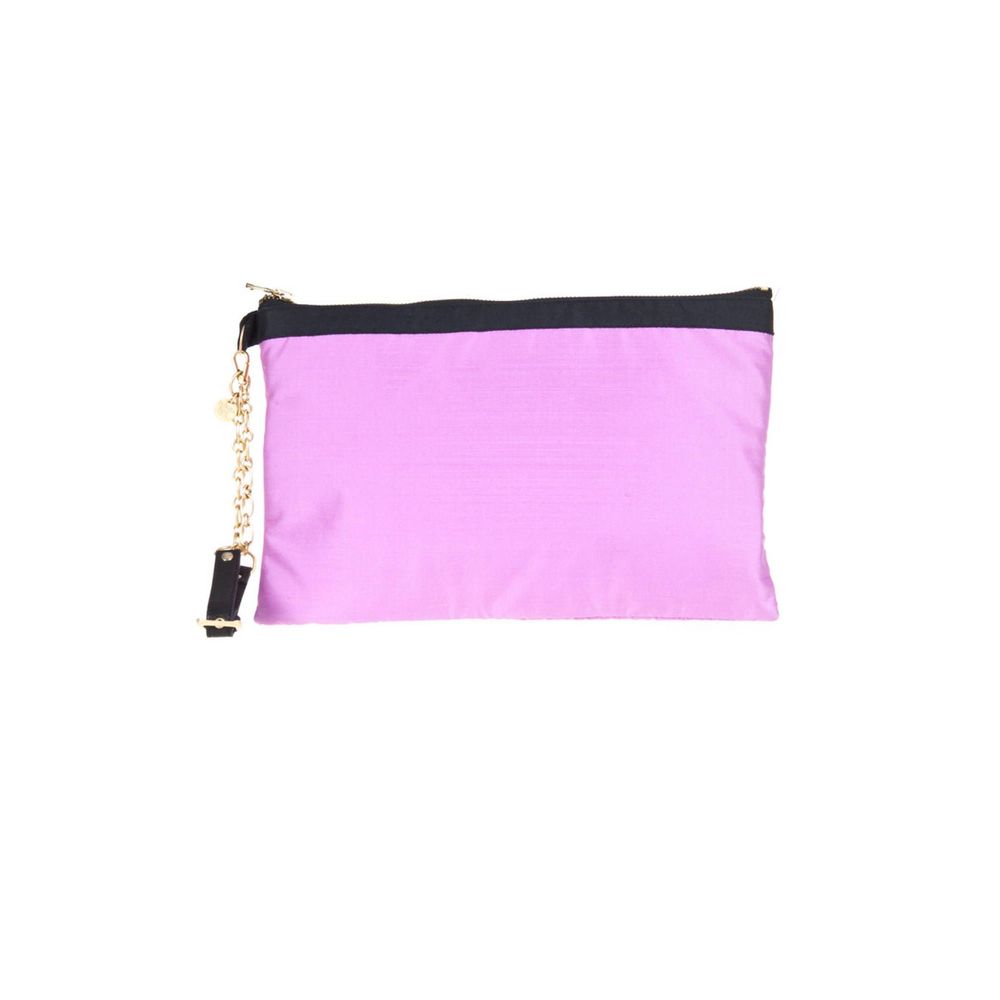 Bolso de seda morado