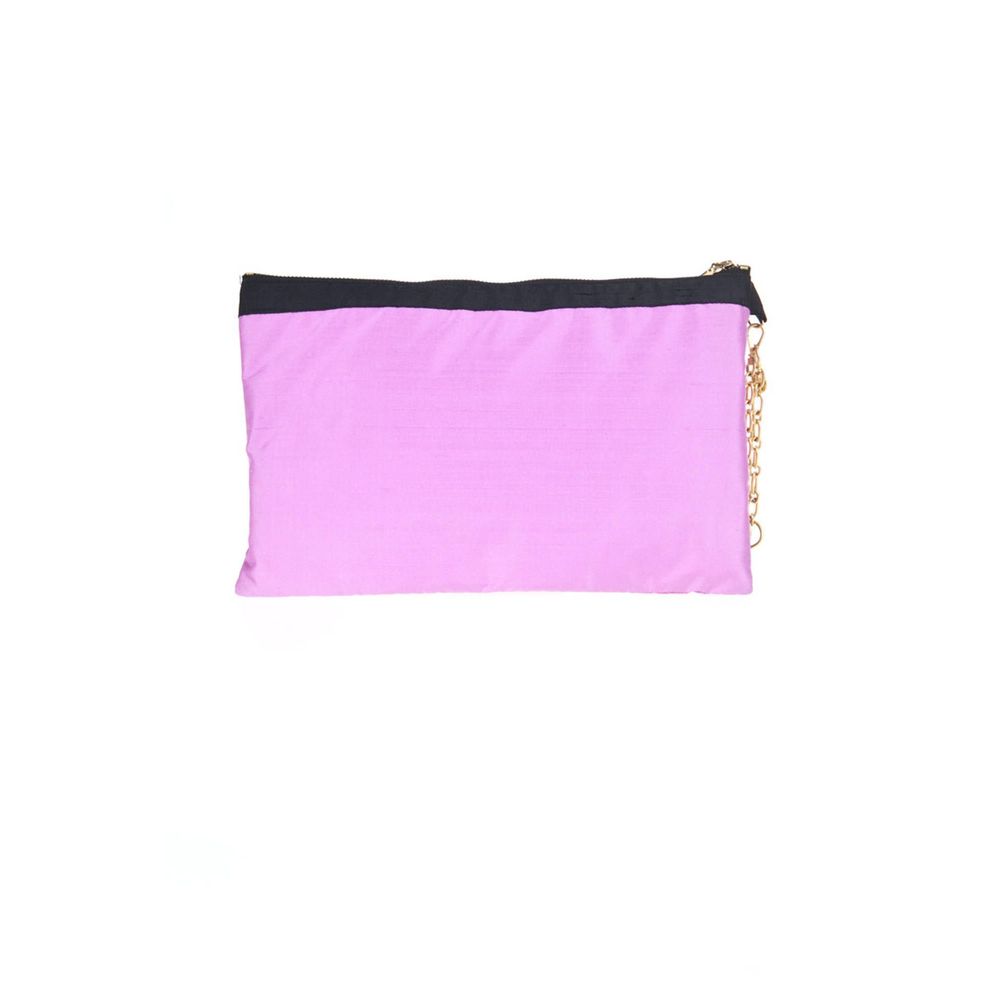 Bolso de seda morado