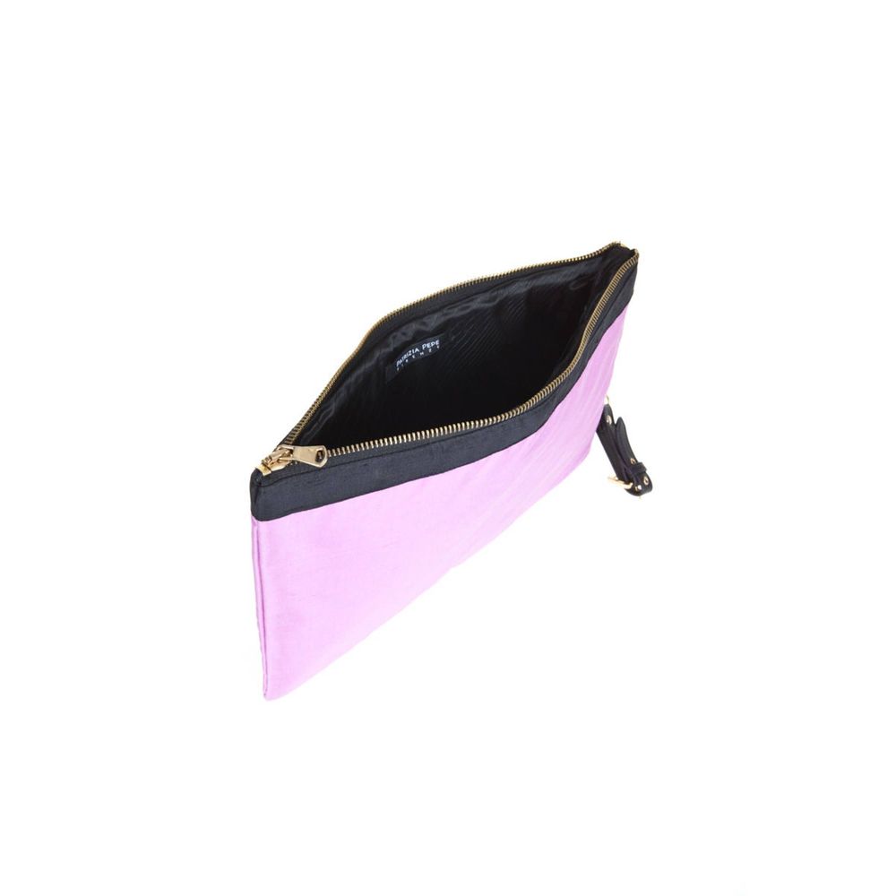 Bolso de seda morado