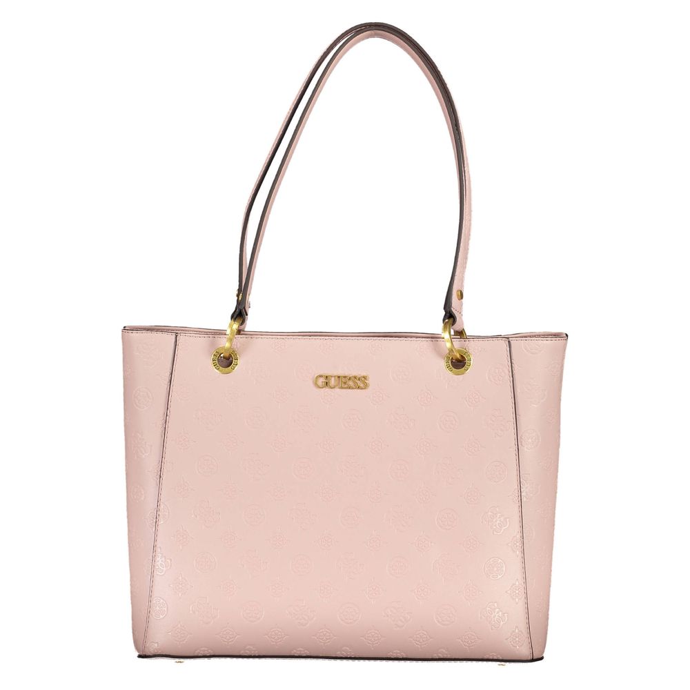 Bolso de mano de polietileno rosa