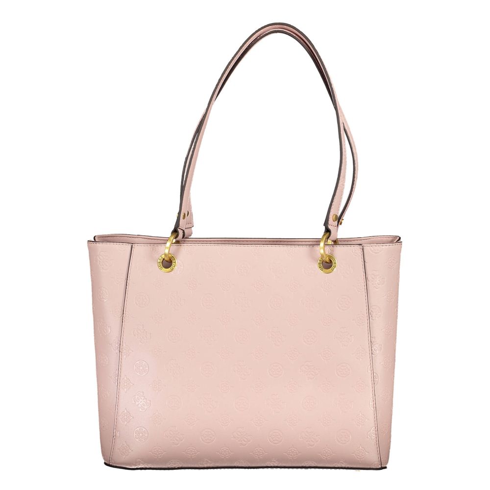 Bolso de mano de polietileno rosa