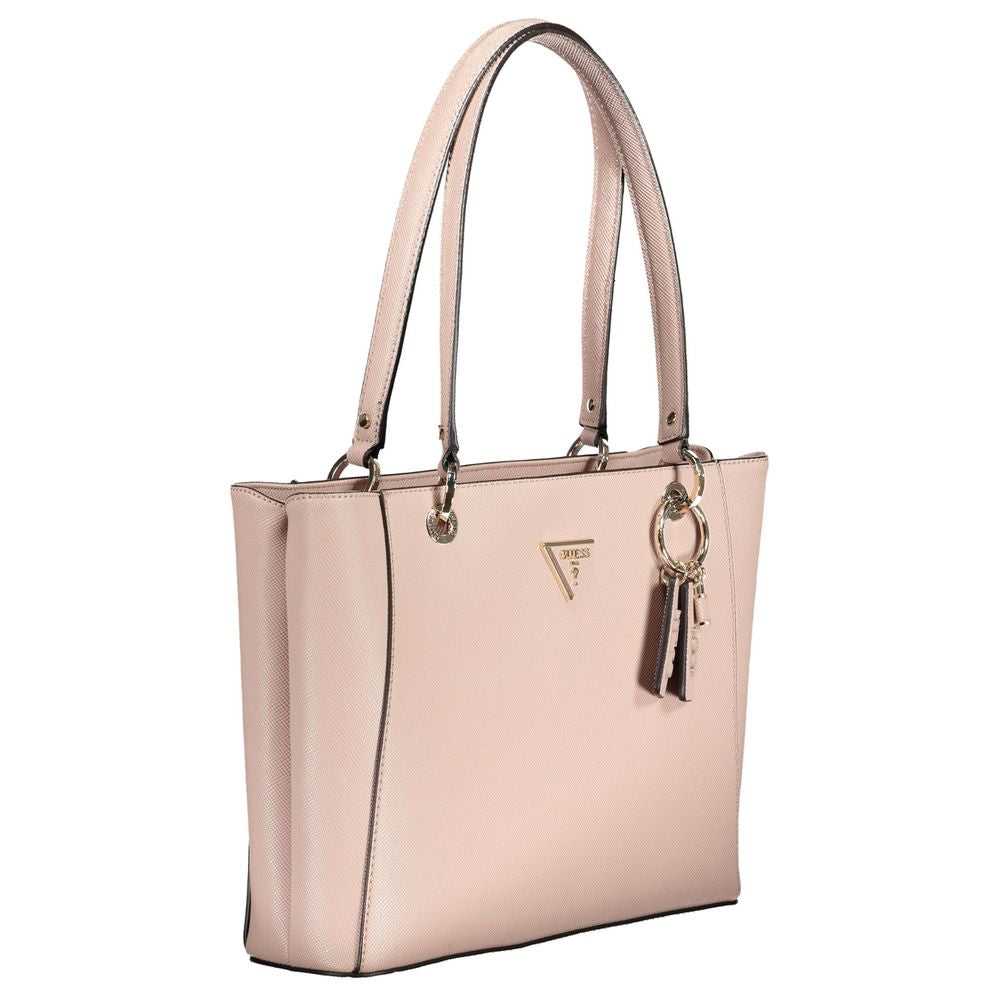 Bolso de mano de polietileno rosa