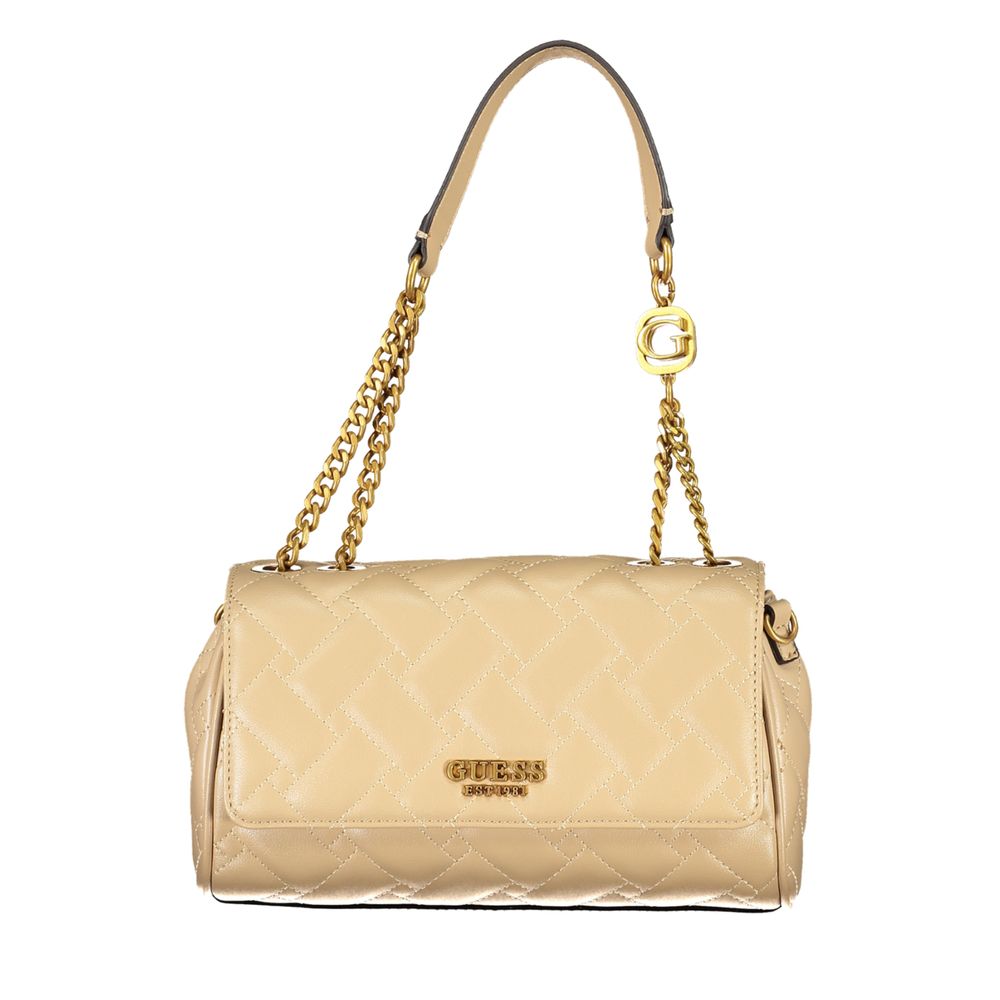 Bolso de mano de polietileno beige
