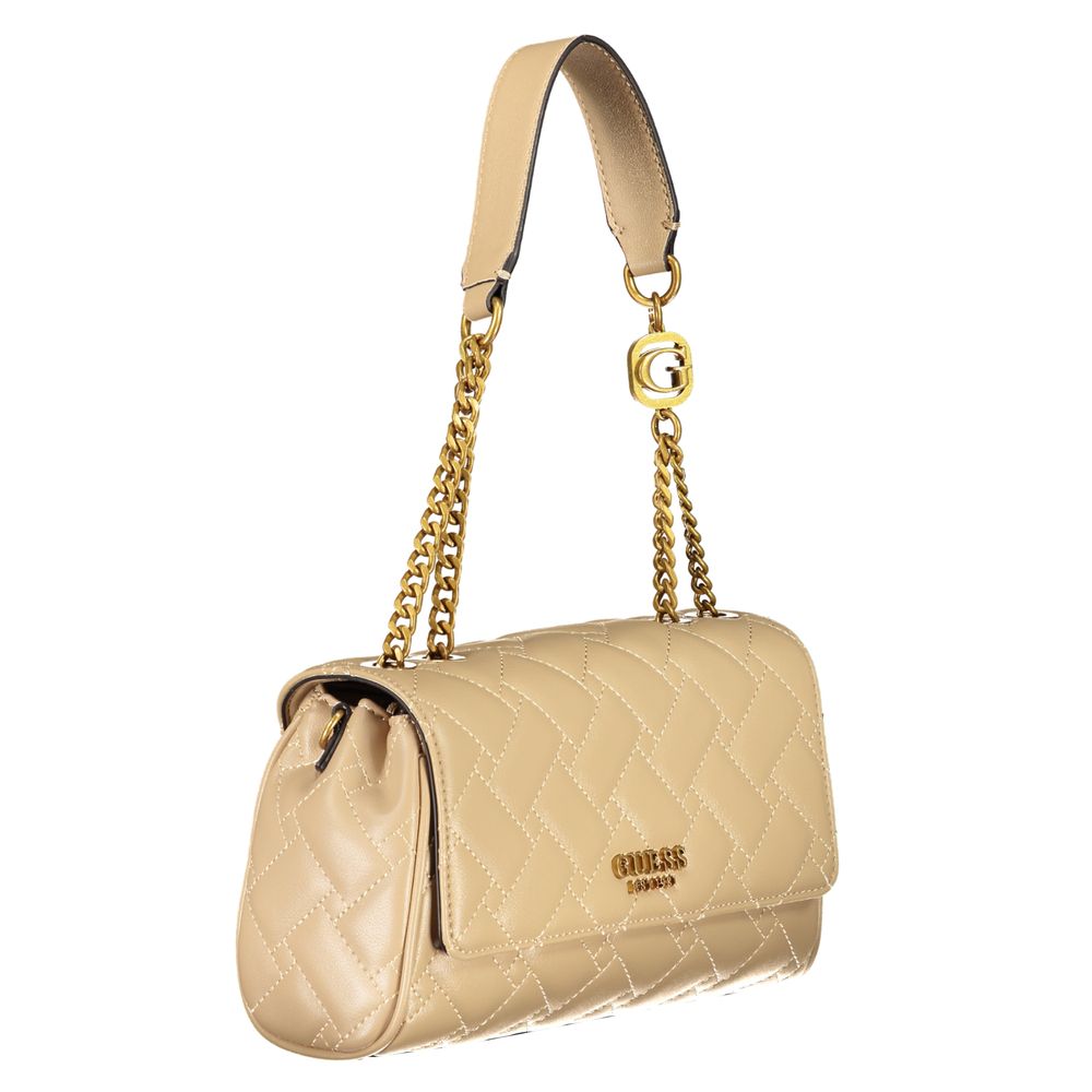Bolso de mano de polietileno beige