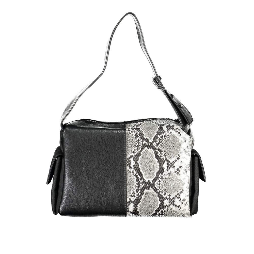 Bolso de mano de polietileno negro Desigual