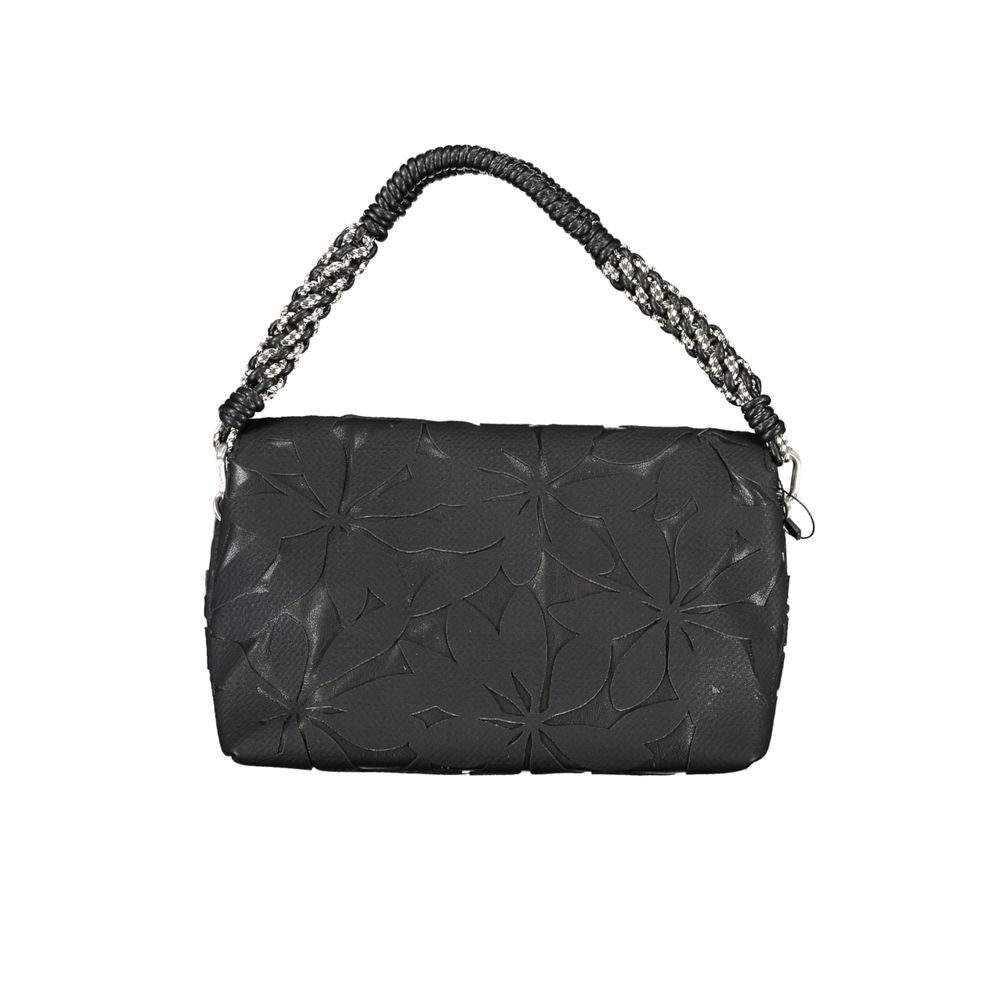 Bolso de mano de polietileno negro Desigual