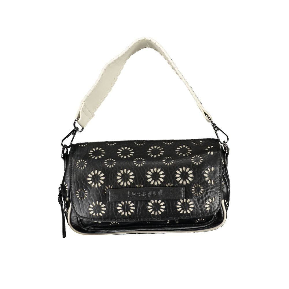 Bolso de mano de polietileno negro Desigual