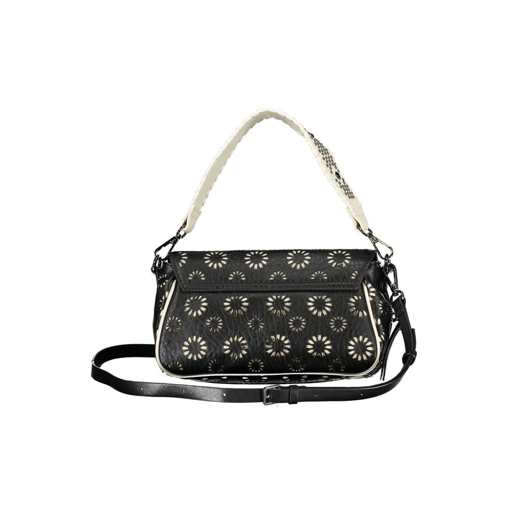 Bolso de mano de polietileno negro Desigual