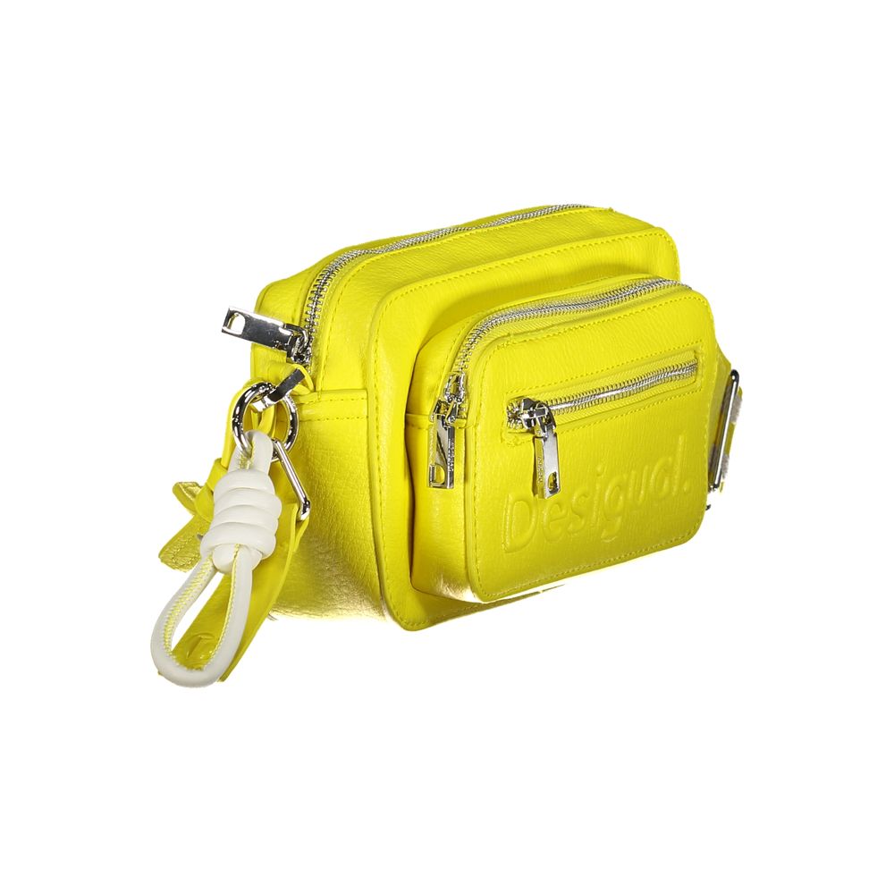 Bolso de mano amarillo de polietileno Desigual