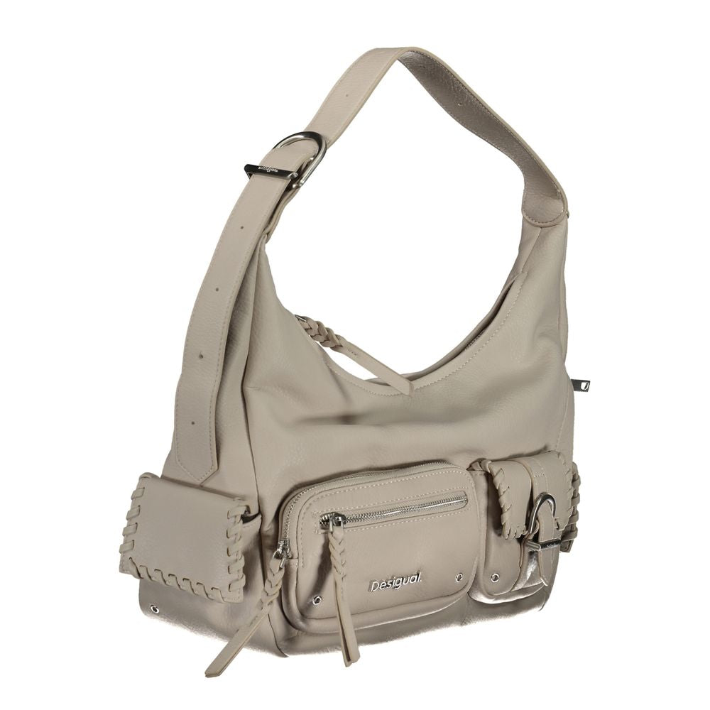 Bolso de mano Desigual de polietileno blanco