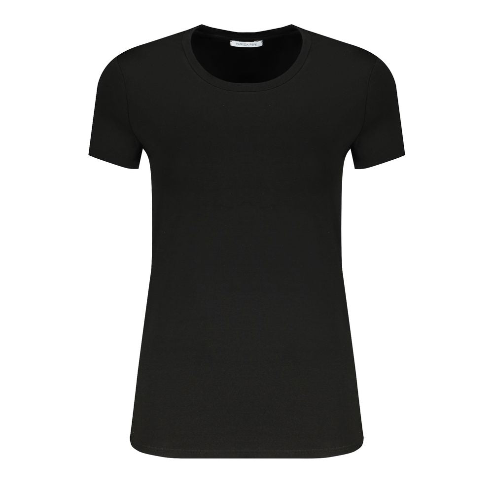 Camiseta y top de elastano negro Patrizia Pepe