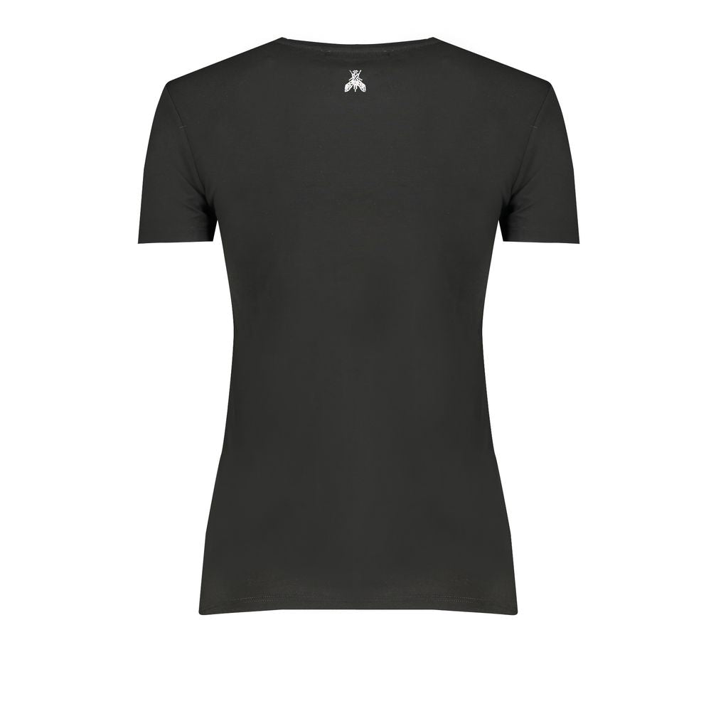 Camiseta y top de elastano negro Patrizia Pepe