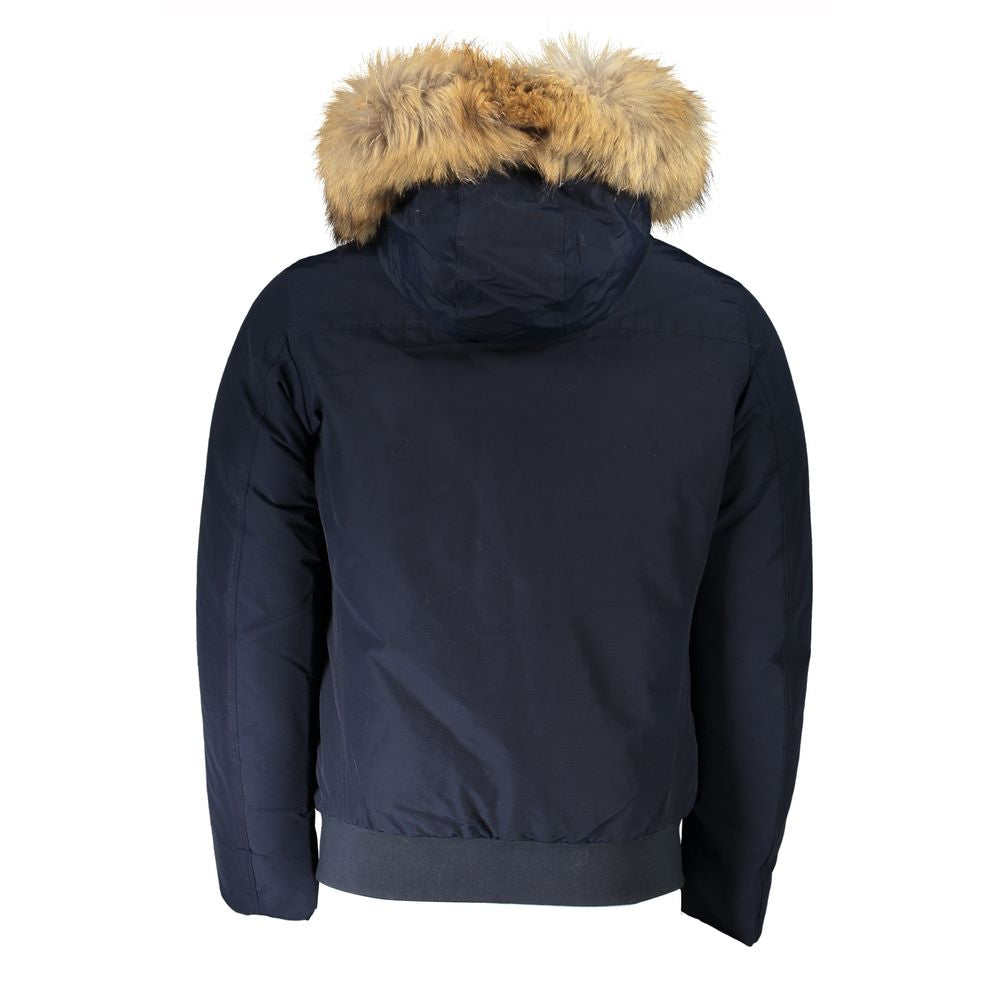 Chaqueta de algodón azul de Woolrich
