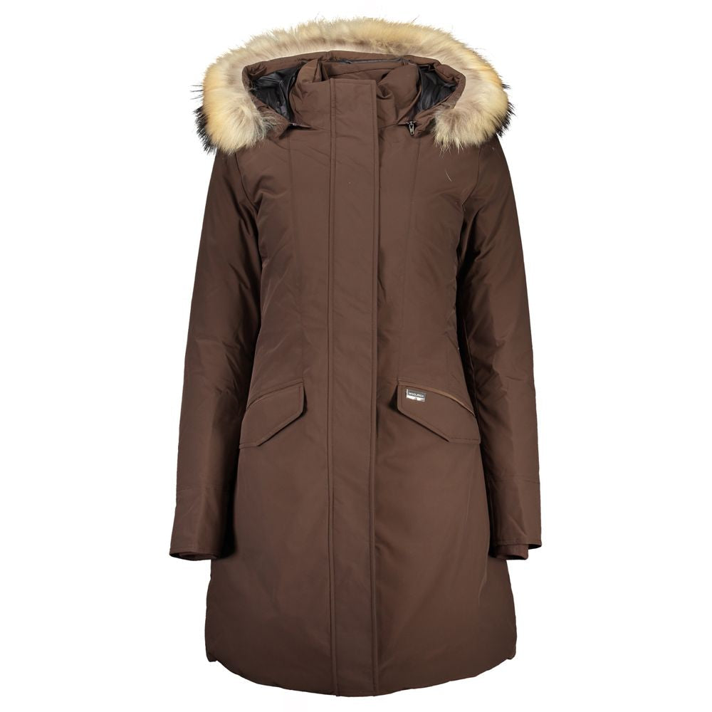 Chaquetas y abrigos de algodón marrón de Woolrich