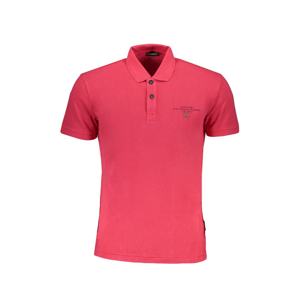Polo de algodón rosa de Napapijri