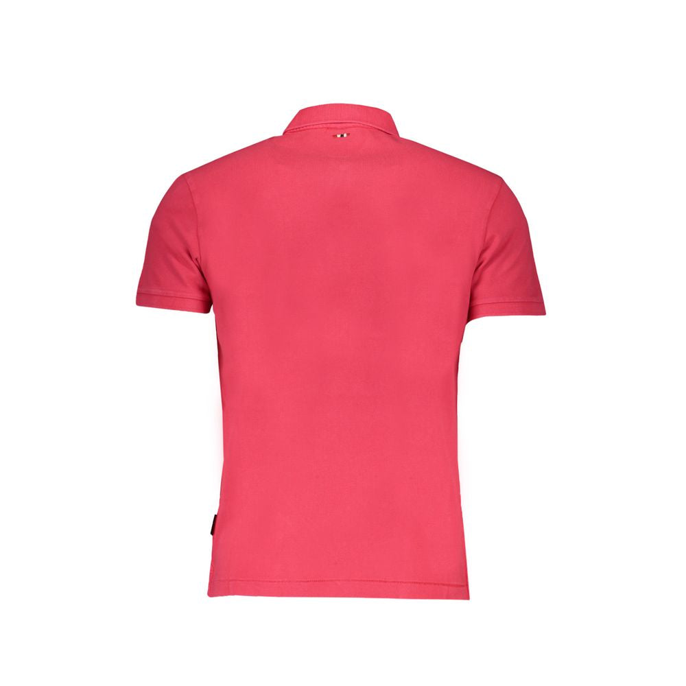 Polo de algodón rosa de Napapijri