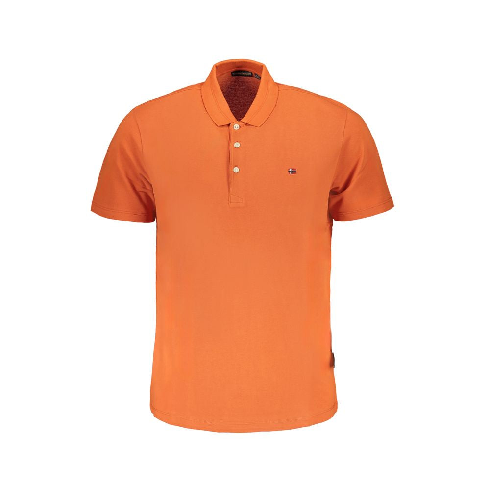 Polo de algodón naranja de Napapijri