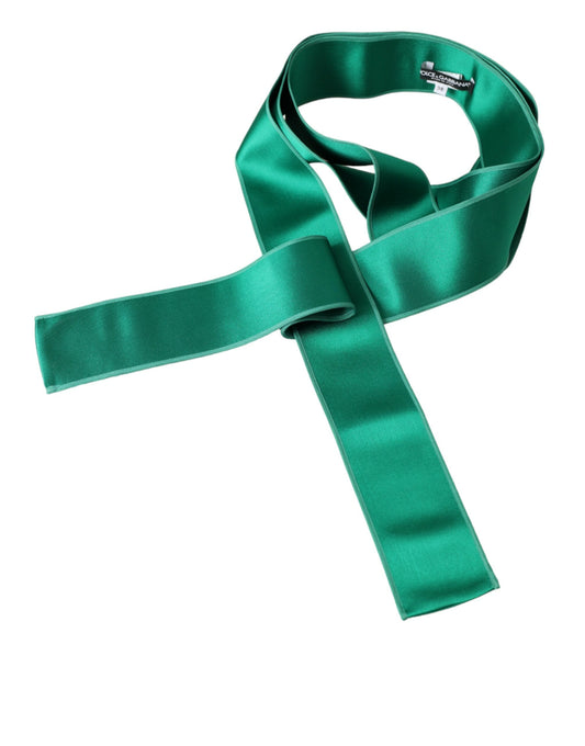 Cinturón de satén de seda verde para mujer de Dolce & Gabbana