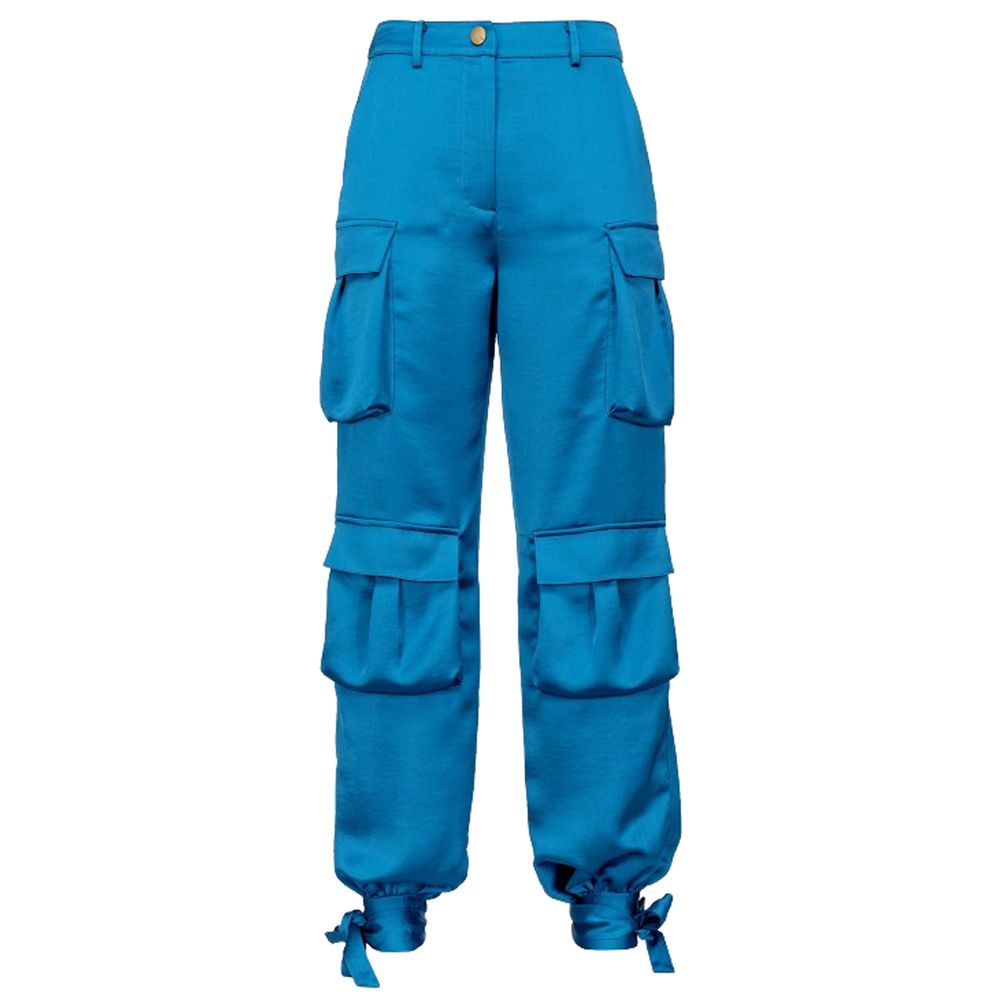 Pantalones vaqueros y pantalón de poliéster azul claro PINKO