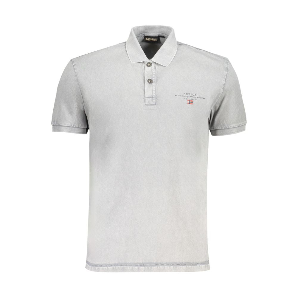 Polo de algodón gris de Napapijri