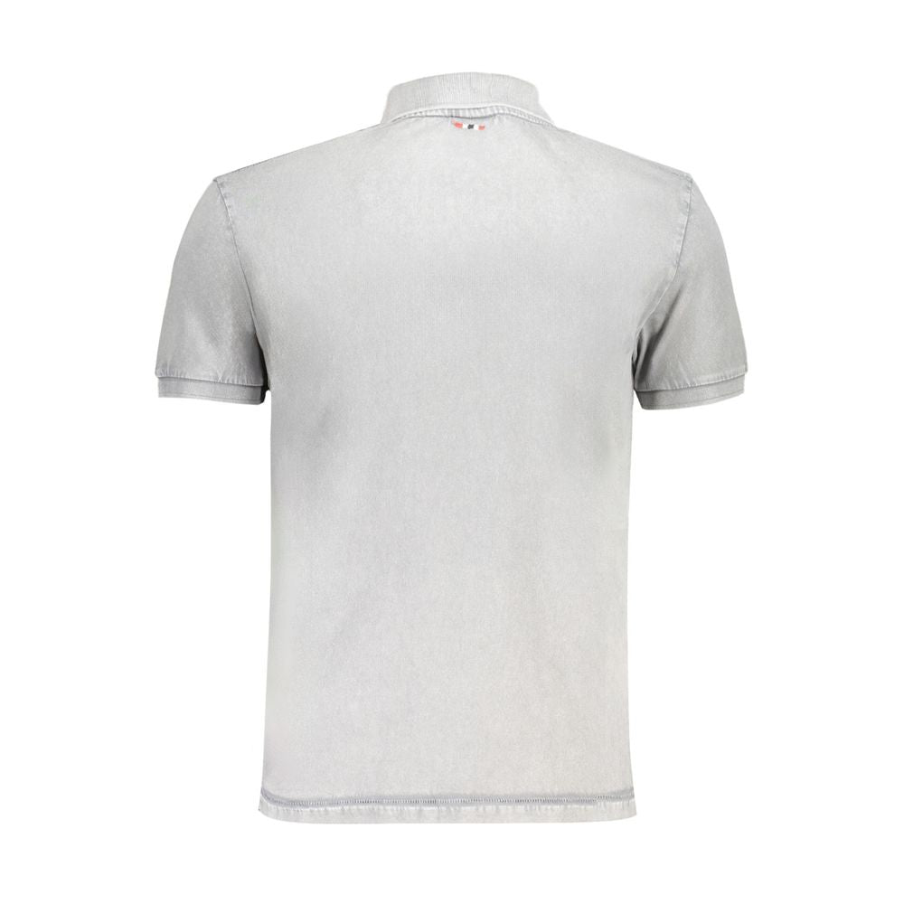 Polo de algodón gris de Napapijri