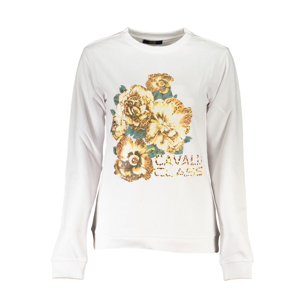 Suéter de algodón blanco Cavalli Class
