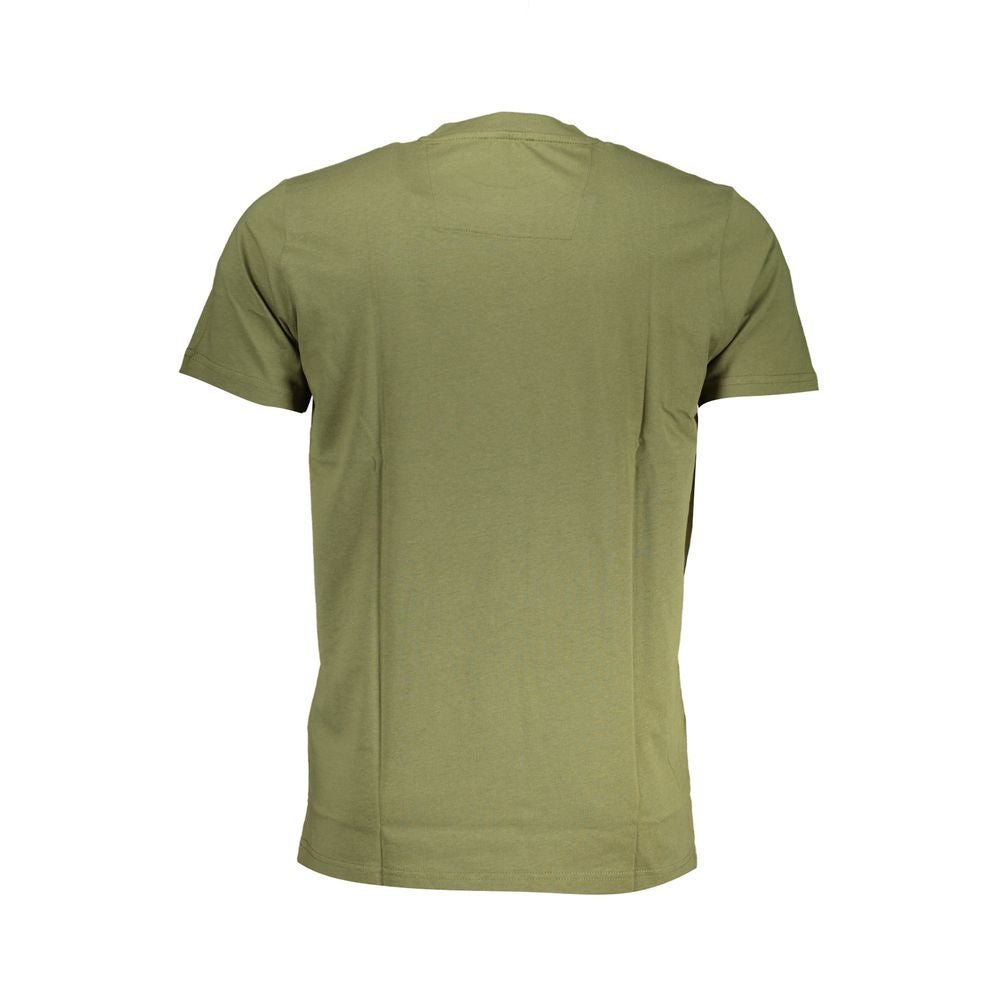 Camiseta de algodón verde Cavalli Class