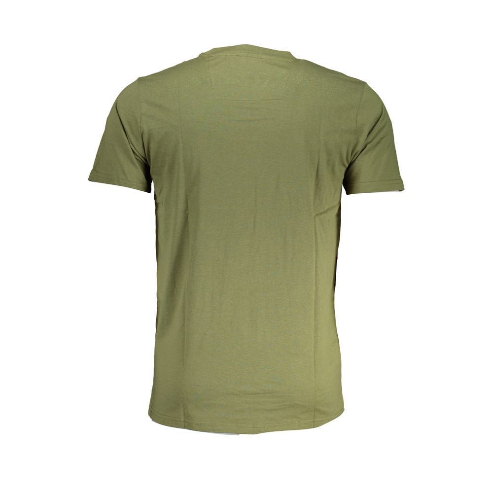 Camiseta de algodón verde Cavalli Class