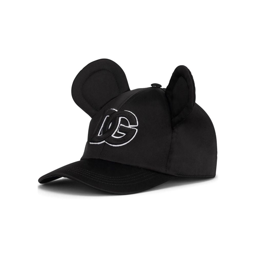 Sombrero de poliéster negro de Dolce & Gabbana