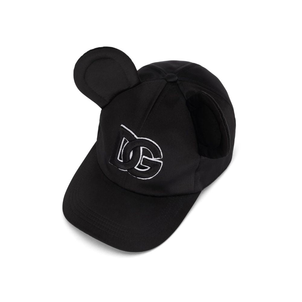 Sombrero de poliéster negro de Dolce & Gabbana