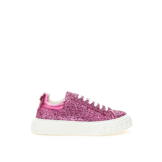 Zapatillas de piel Elegance fucsia de Casadei