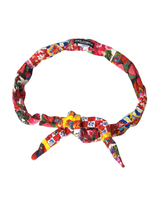Dolce & Gabbana Cinturón con estampado Carretto multicolor