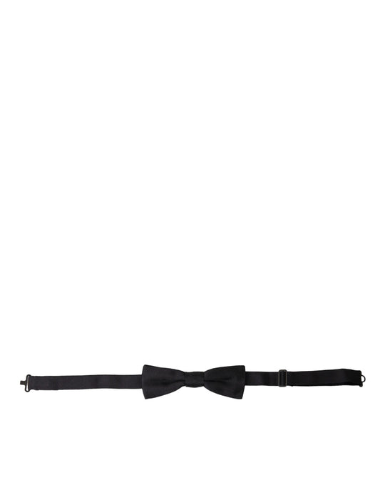 Pajarita de seda negra ajustable para hombre de Dolce & Gabbana