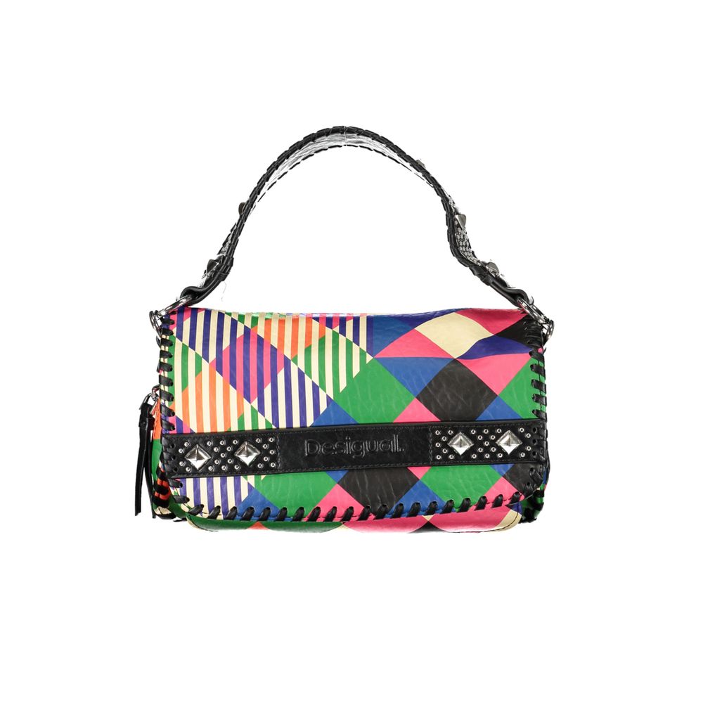 Bolso de mano de polietileno negro Desigual