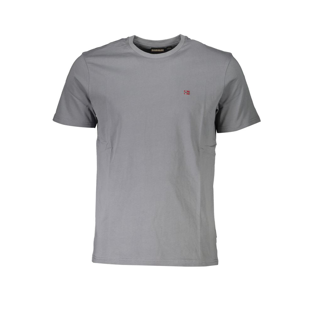 Camiseta de algodón gris de Napapijri