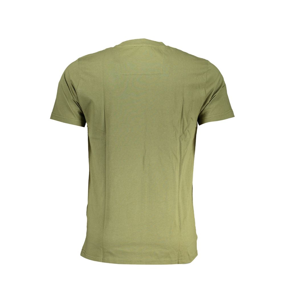 Camiseta de algodón verde Cavalli Class