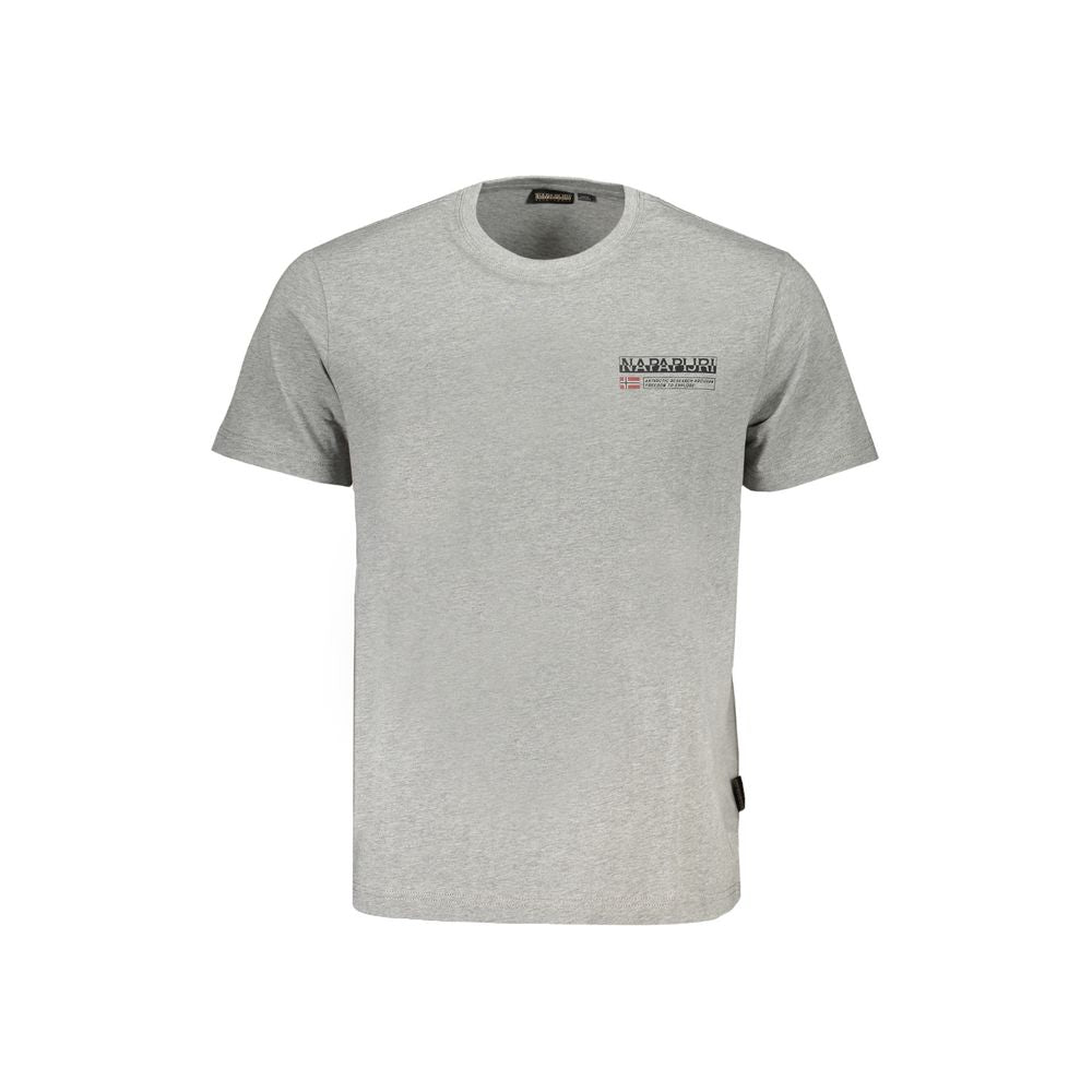 Camiseta de algodón gris de Napapijri