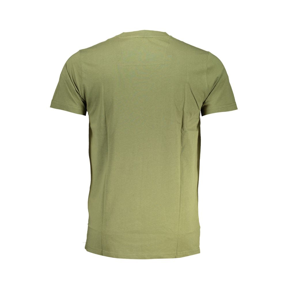 Camiseta de algodón verde Cavalli Class