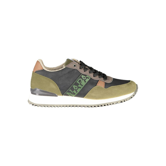 Zapatillas con cordones y detalle en contraste en verde de Napapijri