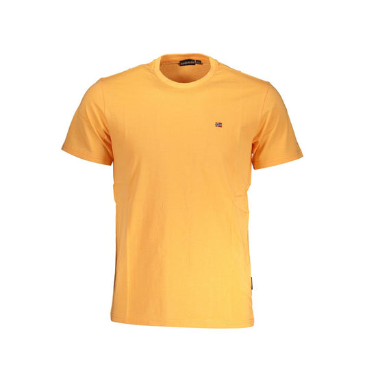 Camiseta de algodón naranja con bordado exclusivo de Napapijri