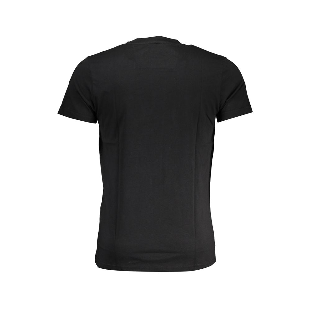 Camiseta de algodón negra Cavalli Class