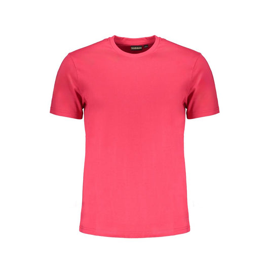 Camiseta de algodón rosa de Napapijri