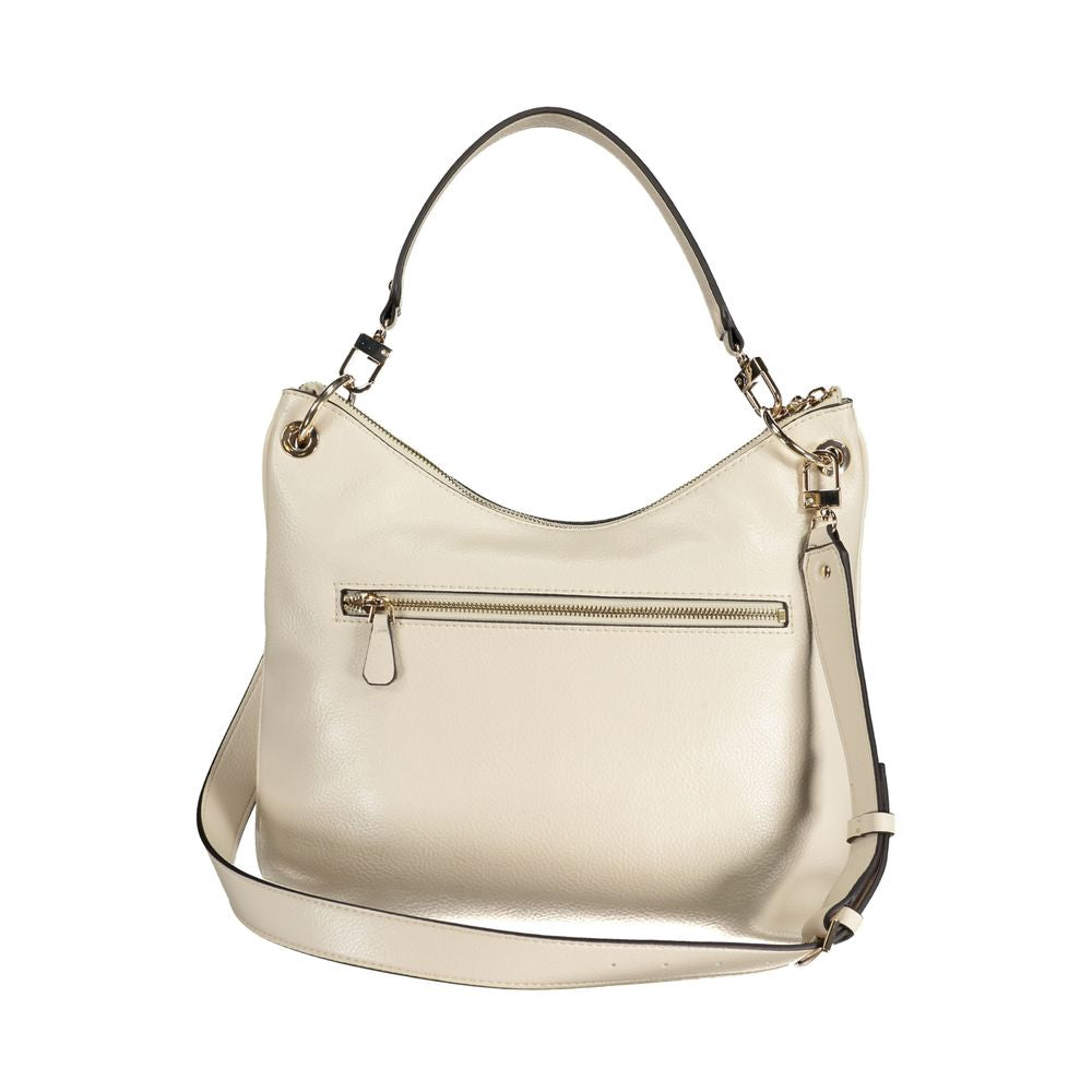 Bolso de mano de polietileno beige