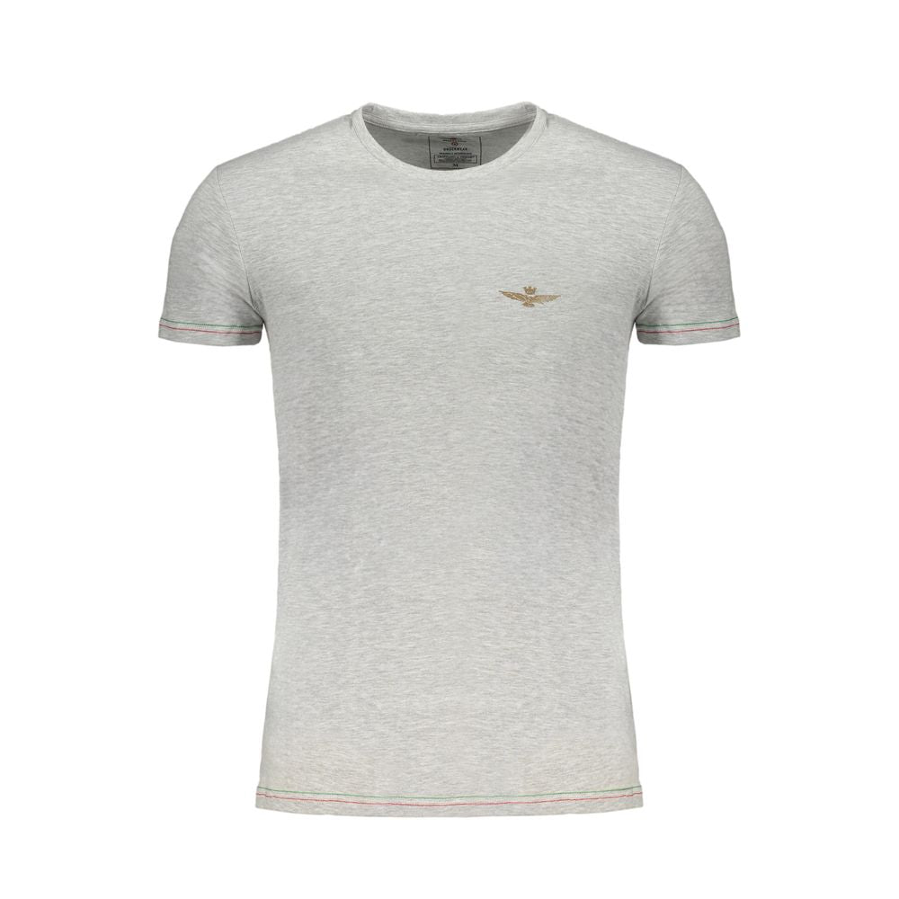 Aeronautica Militare Camiseta de algodón gris