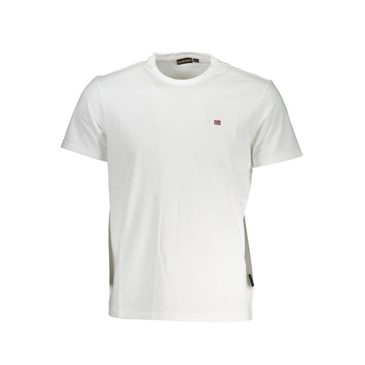 Camiseta blanca bordada elegante de Napapijri para hombre