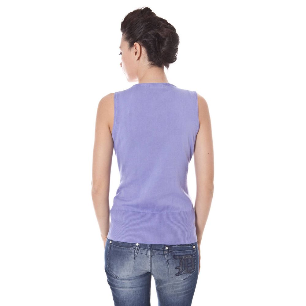 Suéter de algodón morado Datch