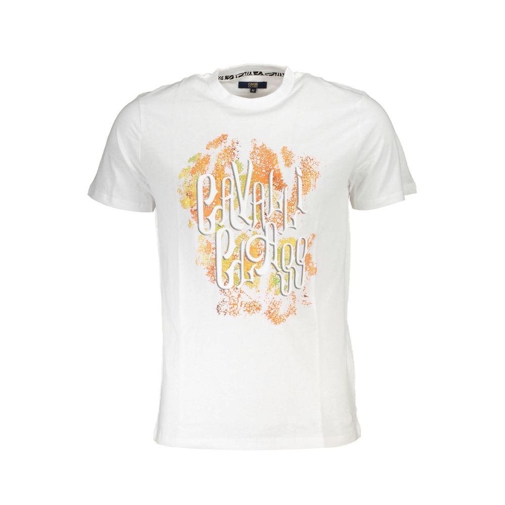 Camiseta de algodón gris Cavalli Class