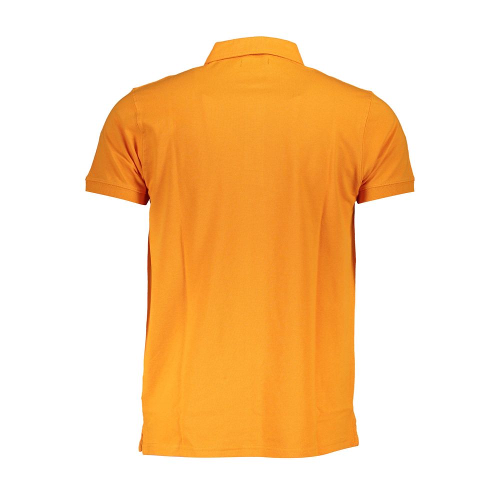 Polo de algodón color naranja Cavalli Class