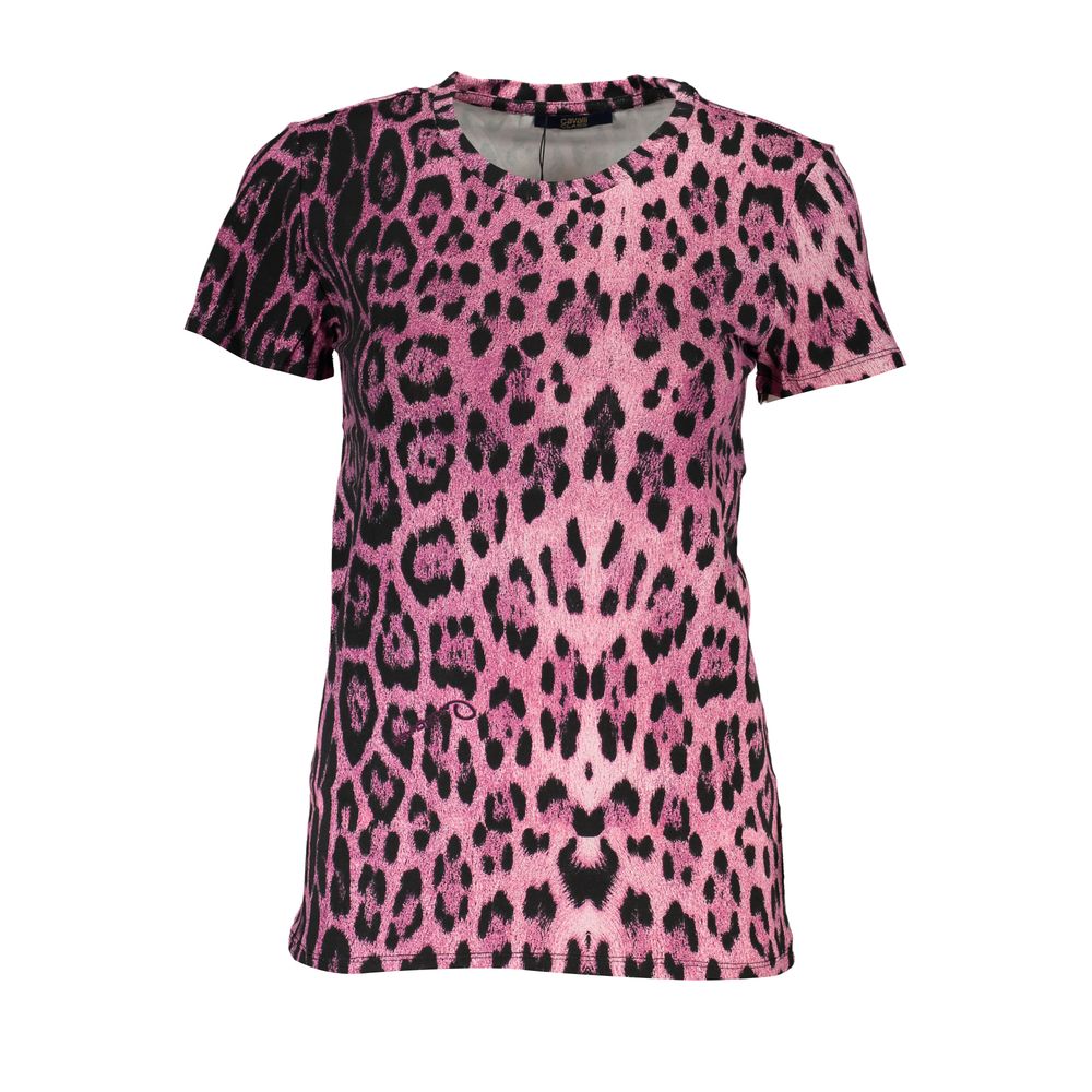 Camisetas y blusas de algodón color rosa de Cavalli Class